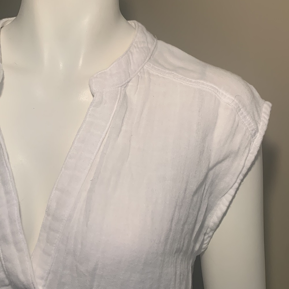 Michael Stars sleeveless white gauze top S - Picture 3 of 7
